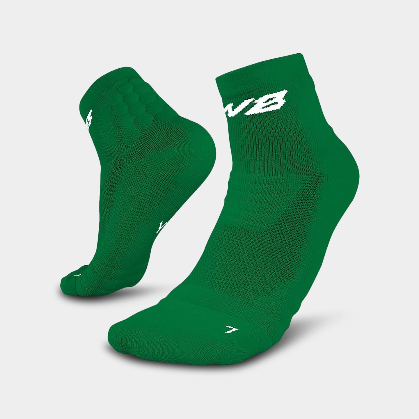 We Ball Sports Padded Quarter Socks, XL, Green A1
