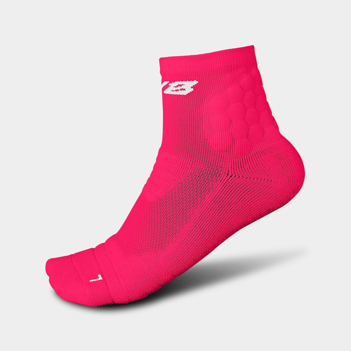 We Ball Sports Padded Quarter Socks, Youth, Pink A1