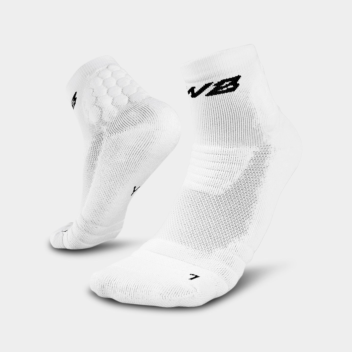 We Ball Sports Padded Quarter Socks, Youth, White A1
